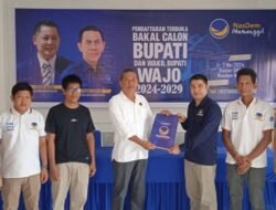 DSS Pendaftar Pertama di Partai Nasdem Dalam Penjaringan Calon Bupati dan Wabup Wajo