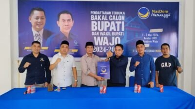 Darmawan Sanusi Daftar Bakal Calon Bupati Wajo di Partai Nasdem