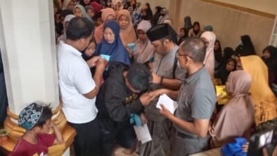 Awal Tahun Baru Islam, Pengurus Masjid At-taubah Pasar Sentral Sengkang Santuni 700 Anak Yatim Piatu dan Kaum Dhuafa