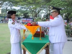 Upacara Penurunan Bendera Merah Putih di Kabupaten Asahan