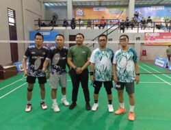 Tim Badminton Korpri Wajo Berlaga di Ajang Nasional Badminton Tournament 2024.