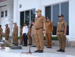 Sekda Pimpin Apel Gabungan di lingkungan Pemerintah Kabupaten Asahan