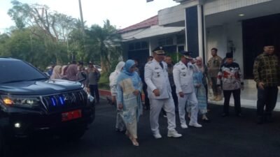 Usai Ikuti Retret, Taufik dan Rianto Disambut Pemkab Asahan
