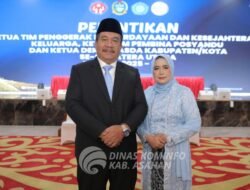 Yusnila Indriati Taufik di Lantik Jadi Ketua TP PKK, Posyandu dan Dekranasda Kabupaten Asahan