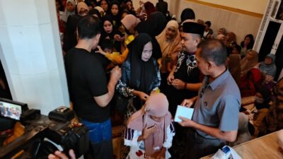 Wujud Kepedulian Pedagang Pasar Sentral, Salurkan Santunan Untuk Anak Yatim dan Dhuafa