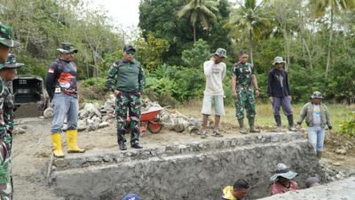 Dandim 1406/Wajo Tinjau Perkembangan TMMD ke-124 di Desa Temmabarang
