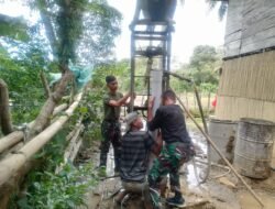Satgas TMMD ke 124 Tuntaskan Finishing Pemasangan Pipa dan Pengecoran Sumur Bor di Tobulelle