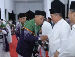 Bupati Lepas Jemaah Calon Haji Kabupaten Asahan di Gedung Tahfidz Masjid Agung Haji Achmad Bakrie