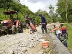 TMMD ke-124 Kodim 1406/Wajo Tunjukkan Hasil Nyata, Pembangunan Talud Capai 75 Persen di Dusun Tobulelle