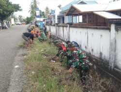 Cegah Banjir, Koramil 1406-07/Takkalalla Gelar Karya Bakti Bersama Masyarakat