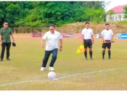 Buka Turnamen Sepak Bola Kapolres Cup, Bupati Wajo Sebut Sebagai Ajang Silaturahmi