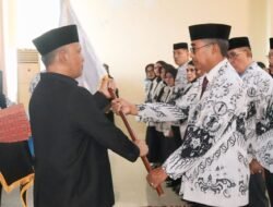 Lantik Pengurus PGRI, Wabup Ajak Kolaborasi