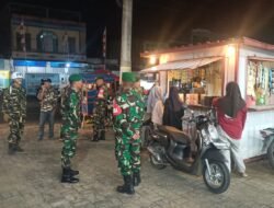 Koramil 1406-06/Pammana Gelar Patroli Cipta Kondisi Bersama Komponen Masyarakat di Kabupaten Wajo
