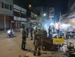 Wujudkan Lingkungan Aman, Koramil 1406-01/Tempe Intensifkan Patroli Malam di Wajo