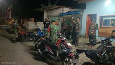 Sinergi TNI dan Elemen Masyarakat Perkuat Keamanan, Koramil Pammana Gelar Patroli Cipta Kondisi di Wilayah Wajo