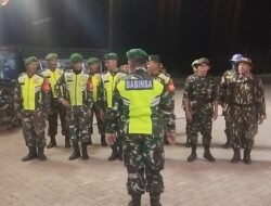 Sinergi TNI–Linmas dan Tokoh Masyarakat, Koramil 1406-09/Sajoanging Intensifkan Patroli Cipta Kondisi di Wilayah Wajo