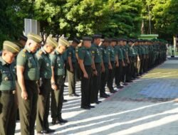 Kodim 1406/Wajo Laksanakan Upacara 17-an, Kasdim Bacakan Amanat Pangdam XIV/Hasanuddin