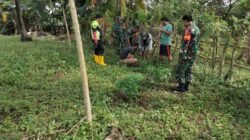 Koramil 1406-05/Majauleng Gelar Karya Bhakti Penanaman Pohon di Kelurahan Limpomajang