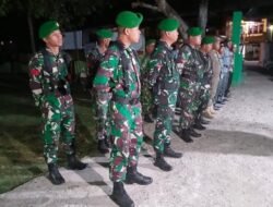 Jaga Stabilitas Kamtibmas, Koramil 1406-02/Tanasitolo Pimpin Patroli Gabungan di Wilayah Wajo