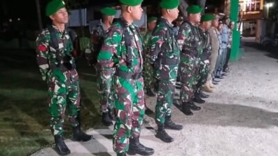 Jaga Stabilitas Kamtibmas, Koramil 1406-02/Tanasitolo Pimpin Patroli Gabungan di Wilayah Wajo