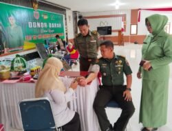 Kodim 1406/Wajo Gelar Donor Darah Peringati HUT ke-69 Korem 141/Toddopuli