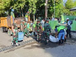 Perang Lawan sampah, Personil Kodim 1406 Wajo Gelar Kerja Bakti
