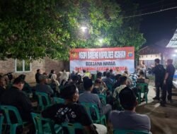 Camat Kota Kisaran Timur Ngopi Bareng Kapolres Asahan Bersama Warga di Kampung Bersih Narkoba