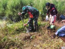 Koramil 1406-05/Majauleng Laksanakan Karya Bhakti Penanaman Pohon Bersama Masyarakat