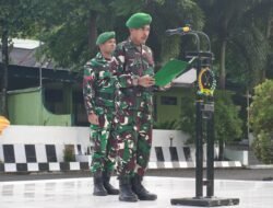 Semangat Nasionalisme Menggema, Kasdim 1406/Wajo Pimpin Upacara Bendera di Makodim