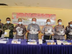 Bupati Taufik Hadiri Pengungkapan Kasus Narkoba di Polres Asahan