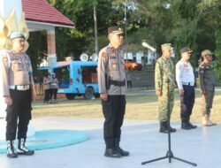 Kodim 1406/Wajo dan Polres Wajo Gelar Apel Pengamanan Malam Takbiran Idul Adha 1447 H