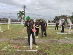 Sambut HUT ke-69 Kodam XIV/Hasanuddin, Kodim 1406/Wajo Gelar Ziarah Rombongan di TMP Empagae