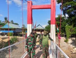Dandim 1406/Wajo Dampingi Kasi Ter Kasrem 141/TP Tinjau Lokasi Pembangunan Jembatan di Wilayah Wajo