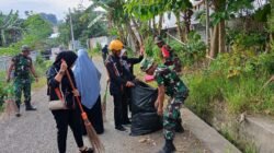 Gerakan Nasional Indonesia Asri Bergulir di Wajo, TNI dan Pemda Kompak Bersihkan Lingkungan