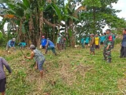 Tumbuhkan Semangat Gotong-Royong,TNI.-Mahasiswa Gelar  Karya Bhakti