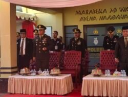Sinergi TNI-Polri Semakin Kokoh, Dandim 1406/Wajo Hadiri Upacara HUT Bhayangkara ke-80