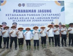 Wakil Bupati Asahan Dukung Penanaman Jagung Lapas Labuhan Ruku