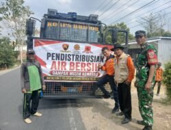 Babinsa Koramil 1406-06/Pammana Dampingi Penyaluran Air Bersih di Desa Lempa