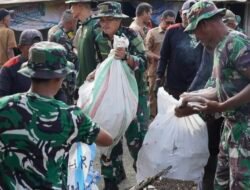 Dandim 1406/Wajo Pimpin Kerja Bakti Sambut HUT ke-81 TNI, Sinergi TNI dan Pemda Bersihkan Pasar Sengkang