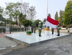 Dandim 1406/Wajo Pimpin Upacara Bendera, Teguhkan Disiplin Prajurit